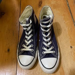 Blue High Top Converse